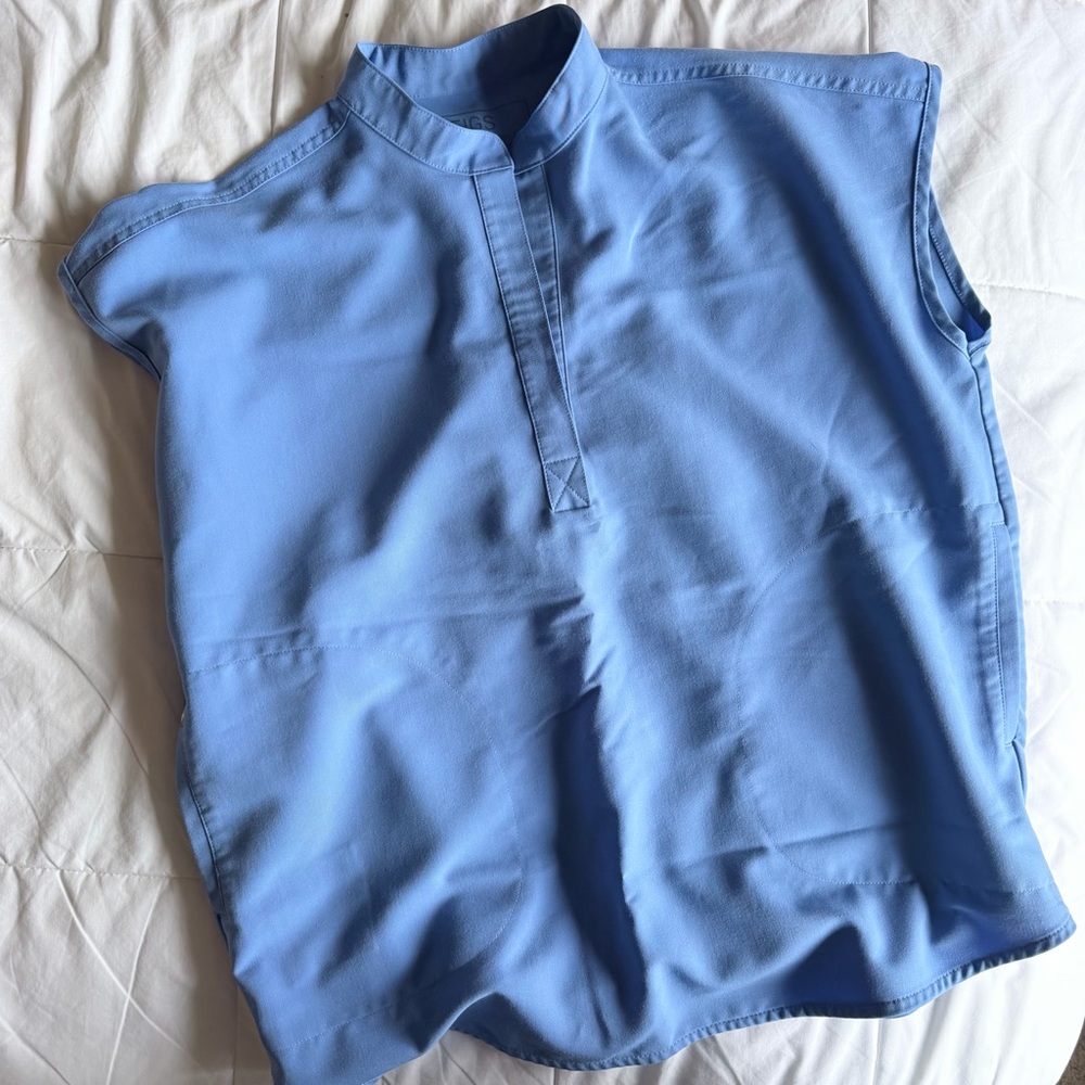 Figs Ceil Blue Rafaela Top S